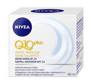 Nivea Q10 Plus SPF15 krema proti gubam za normalno do suho kožo 50 ml za ženske