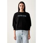 Calvin Klein Jeans pulover ženski z bombažem črna LV047H806G