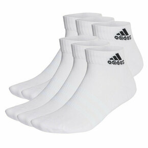 Unisex nizke nogavice adidas Cushioned Sportswear Ankle Socks 6 Pairs HT3442 white/black
