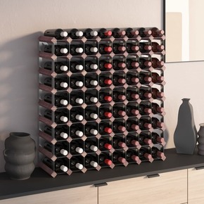 Greatstore Stojalo za vino za 72 steklenic