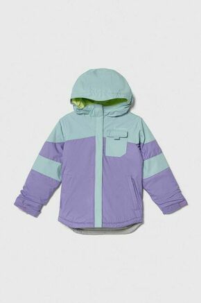 Otroška jakna Columbia vijolična barva - vijolična. Otroški Jakna iz kolekcije Columbia. Podložen model