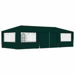 shumee Profesionalen vrtni šotor s stranicami 4x9 m zelen 90 g/m²