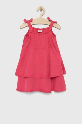 Otroška obleka Birba&amp;Trybeyond roza barva - roza. Otroški Casual obleka iz kolekcije Birba&amp;Trybeyond. Nabran model izdelan iz enobarvne tkanine. Visokokakovosten