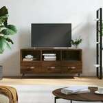 Greatstore TV omarica rjavi hrast 102x36x50 cm inženirski les
