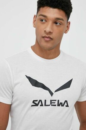 Športna kratka majica Salewa bela barva - bež. Športna kratka majica iz kolekcije Salewa. Model izdelan iz hitrosušečega materiala.