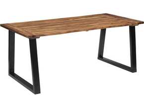 VIDAXL Jedilna miza iz trdnega akacijevega lesa 180x90 cm