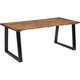 VIDAXL Jedilna miza iz trdnega akacijevega lesa 180x90 cm