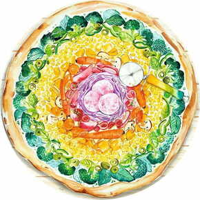 Ravensburger Krožna sestavljanka Pizza 500 kosov