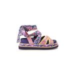 Kurt Geiger London sandali s platformo ženski Orson Cross Scarf Sdl roza 5597357209