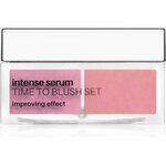 NEO MAKE UP Intense Serum Time To Blush Set pudrasto rdečilo odtenek 01 Pink 6 g