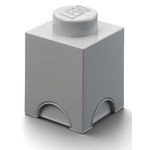 LEGO škatla za shranjevanje 1 - siva 125 x 125 x 180 mm