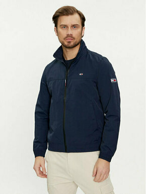 Tommy Jeans Prehodna jakna Essential Casual DM0DM15382 Mornarsko modra Regular Fit