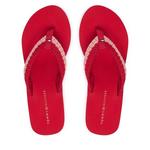 Japonke Tommy Hilfiger Th Wedge Crochet Summer Sandal FW0FW09420 Rdeča