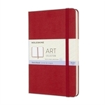 Moleskine Sketchbook beležnica, M, brezčrtna, trde platnice, rdeča
