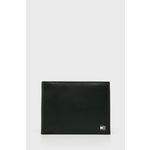 Tommy Hilfiger usnjena denarnica - črna. Srednje velika denarnica iz kolekcije Tommy Hilfiger. Model izdelan iz naravnega usnja.