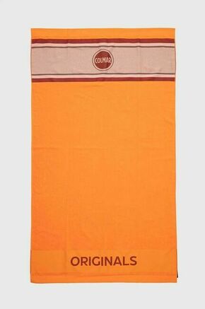 Bombažna brisača Colmar oranžna barva - oranžna. Velika brisača iz kolekcije Colmar. Model izdelan iz bombažnega