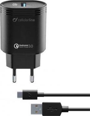 CellularLine USB polnilec z USB-C kablom