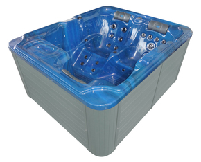 Zunanji masažni bazen Sanotechnik Oasis modro/siva kombinacija 210x175