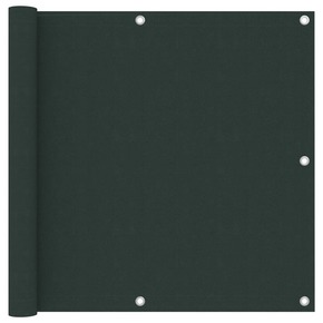 VidaXL Balkonsko platno temno zeleno 90x500 cm oksford blago