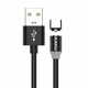 Kaku Magnetic kabel USB / USB-C 3A 1m, črna