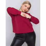 BASIC FEEL GOOD Ženska plus velikost majica FLORENTIA burgundska RV-BL-6317.94_363108 XL