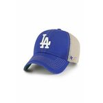 Kapa s šiltom 47brand MLB Los Angeles Dodgers mornarsko modra barva, B-TRWLR12GWP-RYC - mornarsko modra. Kapa s šiltom vrste baseball iz kolekcije 47brand. Model izdelan iz materiala z nalepko.