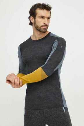 Funkcionalna majica z dolgimi rokavi Smartwool Intraknit Thermal Merino siva barva - siva. Funkcionalna majica z dolgimi rokavi iz kolekcije Smartwool. Model izdelan iz materiala z merino volno
