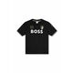 Otroška kratka majica BOSS črna barva, J50659 - črna. Otroška kratka majica iz kolekcije BOSS. Model izdelan iz tanke, rahlo elastične pletenine.