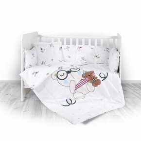 Lorelli Otroška posteljnina 140x70 cm set 5 kosi. RANFORCE BEAR BEIGE