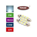 Amio avto led žarnica (sijalka) c5w 6 smd 36mm 2 kosa