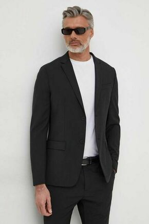 Volnen suknjič Calvin Klein črna barva - črna. Suknjič iz kolekcije Calvin Klein