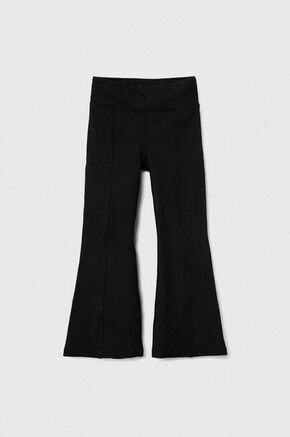 Otroške hlače Abercrombie &amp; Fitch črna barva - črna. Otroški hlače iz kolekcije Abercrombie &amp; Fitch. Model izdelan iz prožnega materiala