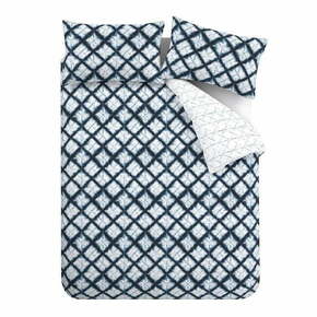 Bela/modra enojna posteljnina 135x200 cm Shibori – Catherine Lansfield