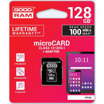GoodRam spominska kartica microSD 128GB + SD adapter (500306)