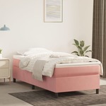 vidaXL Box spring posteljni okvir roza 80x200 cm žamet