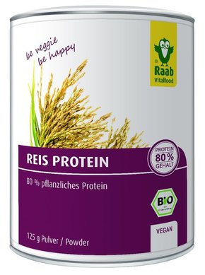 Raab Vitalfood GmbH Riževi proteini v prahu - 125 g