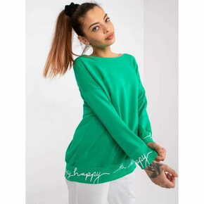 RELEVANCE Ženska majica z napisom CHARLIZA zelena RV-BL-5978.06P_383981 Univerzalni
