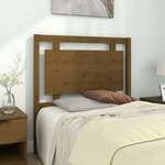 Greatstore Vzglavje postelje, medeno rjava, 95,5x4x100 cm, masivni bor