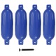 shumee Odbojniki za čoln 4 kosi modri 58,5x16,5 cm PVC