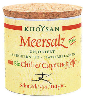 Khoysan Meersalz Morska sol z bio čilijem in kajenskim poprom - 200 g