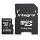 Integral 256GB SMARTPHONE &amp; TABLET MICRO SDXC class10 UHS-I U1 90MB/s SPOMINSKA KARTICA+ SD ADAPTER