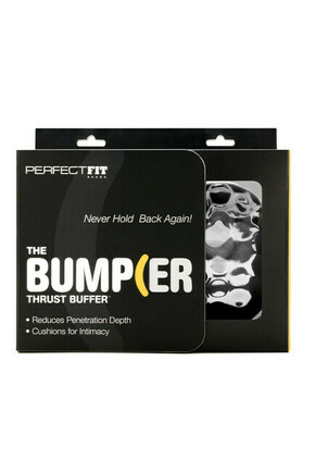 Perfect Fit The Bumper - komplet obročkov za moda in penis - črn (2 kosa)