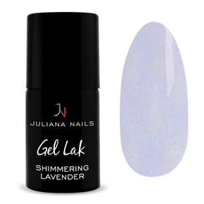 Juliana Nails Gel Lak Shimmering Lavender siva bleščeča No.596 6ml