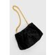 Torbica Coccinelle črna barva - črna. Majhna torbica iz kolekcije Coccinelle. Model na zapenjanje, izdelan iz umetnega krzna.