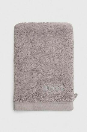 Brisača BOSS 15 x 21 cm - siva. Rokavica za čiščenje iz kolekcije BOSS. Model izdelan iz bombažne tkanine.
