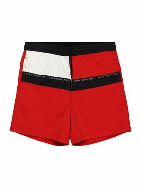 Otroške kopalne kratke hlače Tommy Hilfiger rdeča barva - rdeča. Otroški kopalne kratke hlače iz kolekcije Tommy Hilfiger. Model izdelan iz tkanine.