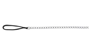 Trixie verižni povodec z najlonskim ročajem črn - 100 cm