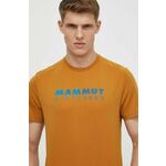 Športna kratka majica Mammut Trovat Logo oranžna barva - bež. Športna kratka majica iz kolekcije Mammut. Model izdelan iz zračne tkanine s filtrom, ki ščiti pred UV žarki.