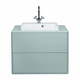Svetlo zelena kopalniška omarica z umivalnikom brez pipe Tom Tailor Color Bath Tenzo