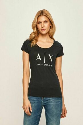 Bombažna kratka majica Armani Exchange ženski